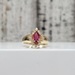 14K Diamond + Ruby Ring