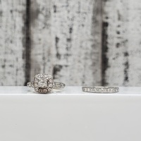 14K Diamond Wedding Set