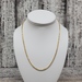 18" 10K Solid Rope Chain Necklace