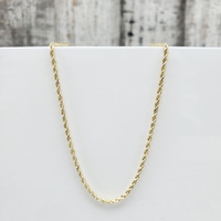 20" 14K Solid Rope Chain Necklace