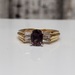 14K Colored Stone Diamond Ring