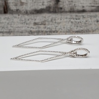 18K Kite Shaped Dangle Diamond Earrings OR Can be Pendants