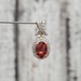 14K Sunstone Diamond Pendant 