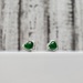 14K Jade Hearts + Diamond Earrings w/ Friction Backs Earrings