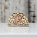 14K TriColor ?" 15 Anos Crown Ring