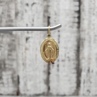 14K St. Christopher Religious Pendant