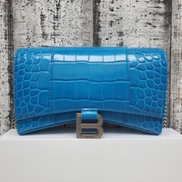 Balenciaga Touqouise Hourglass Crocodile Handbag