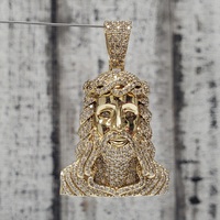 10K Jesus Piece Religious Diamond Pendant