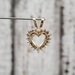 10K Diamond Heart Pendant
