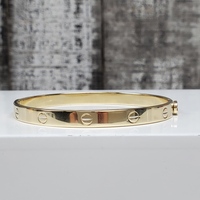 14K Design Semi Solid Bangle Bracelet