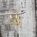 14K 3/4 Hoop Earrings w/ Friction Backs