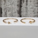 14K 3/4 Hoop Earrings w/ Friction Backs