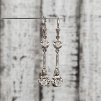 18K Diamond Dangle Earrings