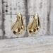 14K Teardrop Hollow Earrings w/ Friction Backs