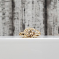 14K Crown of Light Ring Crown Pedestal Ring