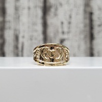 14K Dolphin and Hearts Ring