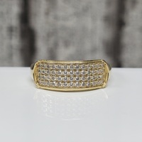 14K CZ Band Ring