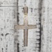 10K CZ Cross Religious Pendant