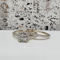 10K Wedding Diamond Set