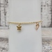 14K TriColor Butterflies + Hearts Charm Bracelet