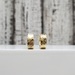 14K Fancy Textured Hoops Earrings
