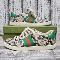 Gucci Ace Snakeskin Size 38.5 In Box
