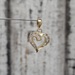 14K Diamond Heart Pendant 