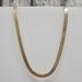 18K Herringbone Meander Design Link Necklace