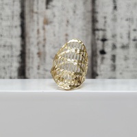 14K Fancy Design Long Ring