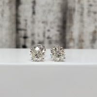 14K 4.02ctw Diamond Studs Earrings
