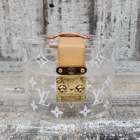Louis Vuitton Scott Box Clear Monogram Print Plexiglass Case