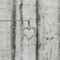 18K Diamond Heart Shaped Pendant