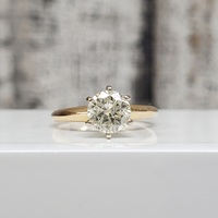 14k Diamond Solitaire Ring 