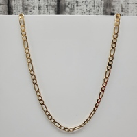 20.5" 14K Solid Figaro Link Necklace