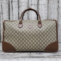 Gucci Duffle Bag Brown Leather