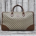 Gucci Duffle Bag Brown Leather