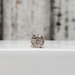 14K SINGLE Diamond Cluster Stud Earrings w/ Friction Backs 