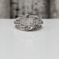 10K Cluster Diamond Ring 