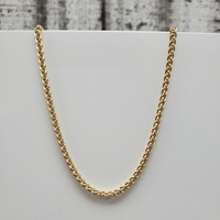 18" 14K Wheat Chain Necklace