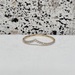 14K Diamond V-Shaped Band Ring