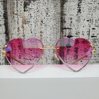 Cartier Pink Frames With Heart Gradient Lenses