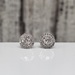 10K Halo Stud Diamond Earrings w/ Friction Backs