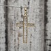 10K Diamond Cross Pendant