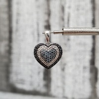 10K Diamond Heart Pendant