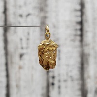 18K Diamond Eyes Religious Pendant