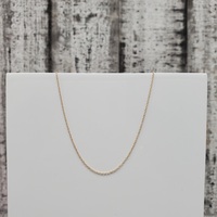 18" 10K Thin Link Necklace