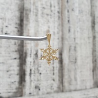 14K Snowflake Pendant