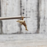 14K Dolphin Pendant