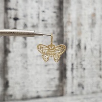 14K Butterfly Pendant
