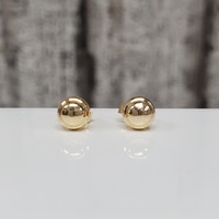 14K Textured Ball Earrings w/ Friction Backs